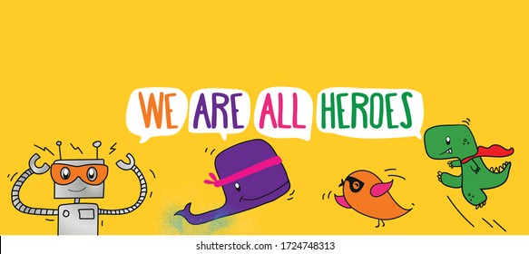 Todos somos personajes de Heroes Cute   