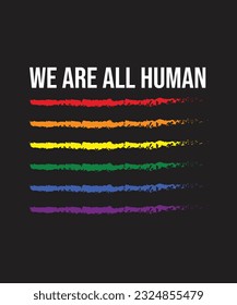 todos somos humanos LGBT Design