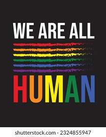 wir alle sind menschliches LGBT-Design