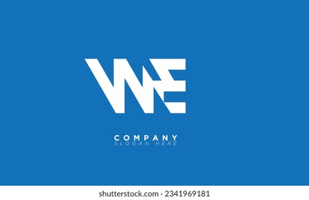 WE Alphabet letters Initials Monogram logo EW, W and E