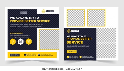 We always try to provide better service digital marketing agency social media post design