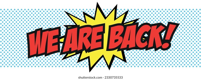 We are back on comix background