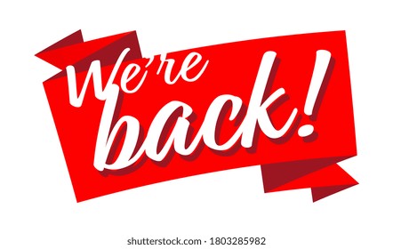 We are back on red ribbon