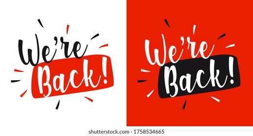 We are back on white and red background