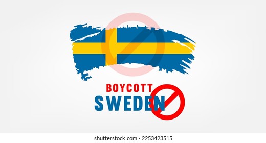 Wir haben schwedische Produkte wegen Beleidigungen des Korans boykottiert. Boycott-Schweden-Produkte