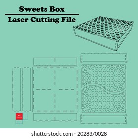 We bring a new sweets box to you. Unique, classic, international.  it's available for all 3mm material thicknesses. the dimensions: 34*34*7 cm svg