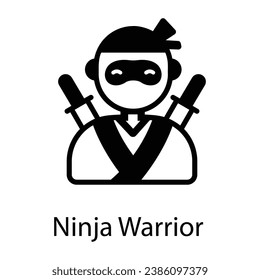 We bring this warrior icon in solid style 