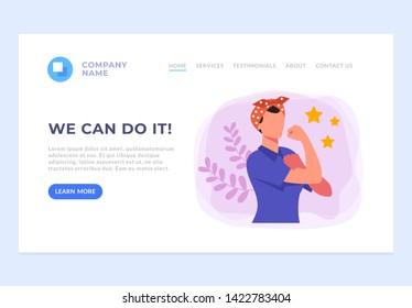 We can do it banner web page site concept. Vector flat graphic design cartoon illustration