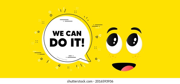 We Can Do Motivation Quote Cartoon Stock Vector (Royalty Free ...