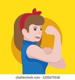We Can Do It poster. Happy Women's Day