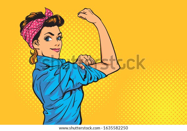 88 Pop Art Lady We Can Do It Strong Images, Stock Photos & Vectors ...