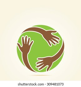 we care for all concept design vector