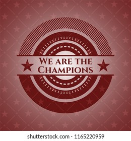 We are the Champions red emblem