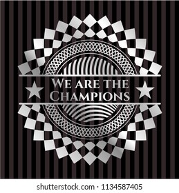 We are the Champions silver emblem