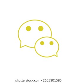 we chat in outline icon