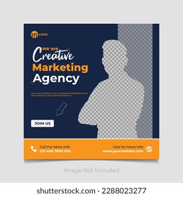 We are creative marketing corporate social media post