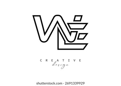 WE Creative Monogram Logo Design-Stock Creative Branding Design Konzept