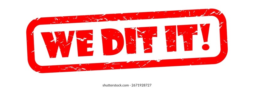 We did it on red stamp