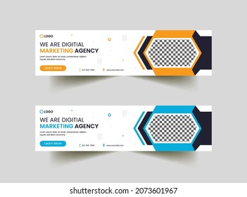 We Are Digital Marketing Agency Polygonal Banner Design