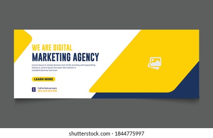 WE ARE DIGITAL marketing social media cover template design
professional business cover design 