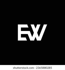 WE or EW abstract outstanding professional business awesome artistic branding company different colors illustration logo