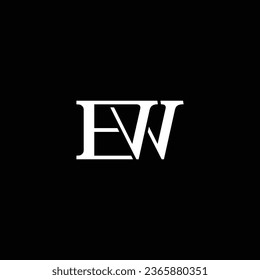 WE or EW abstract outstanding professional business awesome artistic branding company different colors illustration logo