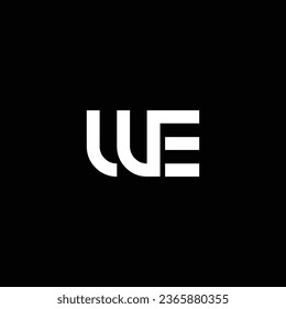 WE o EW abstracto sobresaliente negocio profesional asombroso marca artística empresa de diferentes colores ilustración logo
