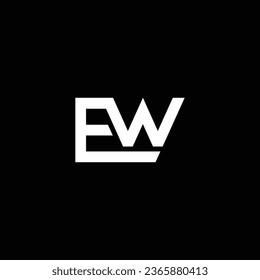 WE or EW abstract outstanding professional business awesome artistic branding company different colors illustration logo