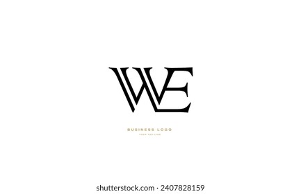 WE, EW,W ,E Abstract Letters Logo Monogram