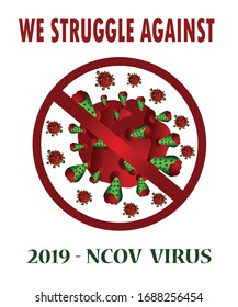 we fight against corona virus, vector design