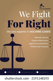 We fight for right we are experts in solving cases flyer design. 