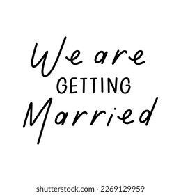 We are Getting Married Logo