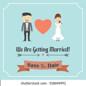 We are getting married template card