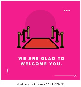 We are glad to welcome you quote poster design