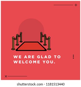 We are glad to welcome you quote poster design