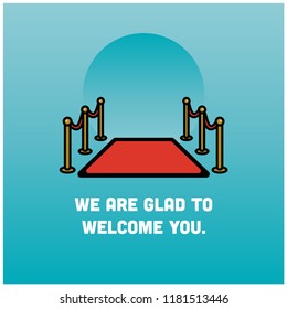 We are glad to welcome you quote poster design