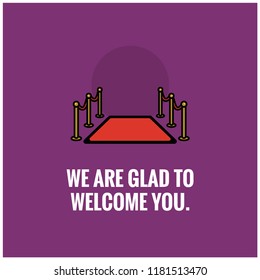 We are glad to welcome you quote poster design