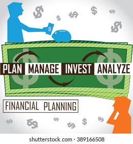 If we have budget to our expenses, we need financial planning. The cycle and the circumstances are mentioned in the illustration.
