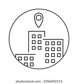 We Have Moved. New place, new home icon.