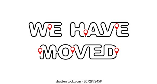 We have moved simple illustration