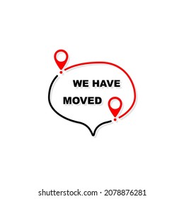 We have moved simple illustration