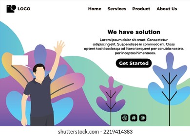 We have solution landing page