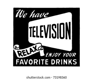 We Have Television 2 - Retro Ad Art Banner