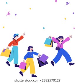 We are having fun shopping!