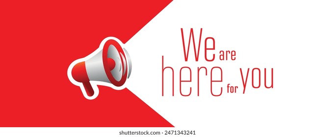 we are here for you text