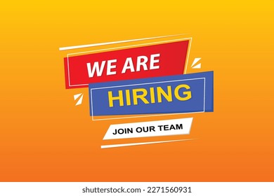 We are herring join our team banner design.