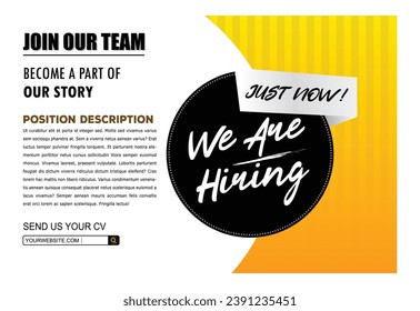 We are hiring advertisement design