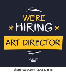Estamos contratando a Director de Arte, ilustración vectorial.