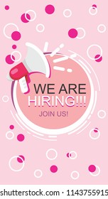 We are hiring background