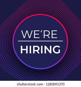 We are hiring banner design
